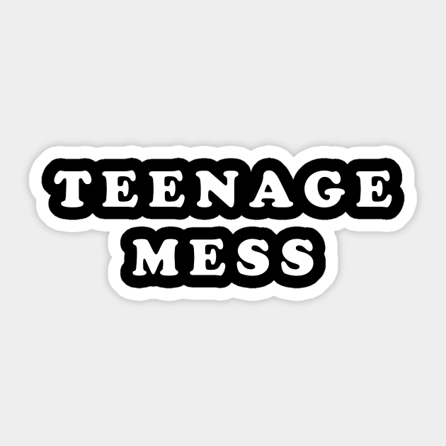 Teenage Mess Sticker by sewwani